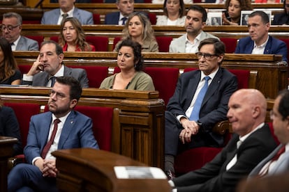Sesión plenaria del Parlament de Catalunya, esta semana.