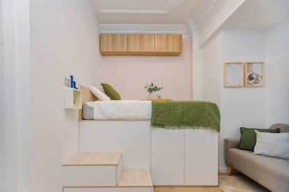 El precio de habitaciones en venta como esta de la imagen cuesta entre 60.000 y 80.000 euros.