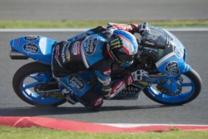 Jorge Navarro, en el GP de Gran Bretaña.
