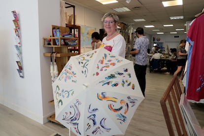 Uno de los trabajos artísticos realizados por personas con discapacidad en Nahiarte.
