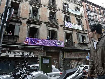 El edificio de la calle  Atocha en el que han entrado un grupo de <i>okupas.</i>