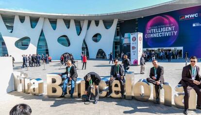 Assistents al Mobile World Congress del 2019.