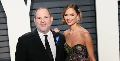 Harvey Weinstein y su exesposa Georgina Chapman tras la gala de los Oscar en 2017.