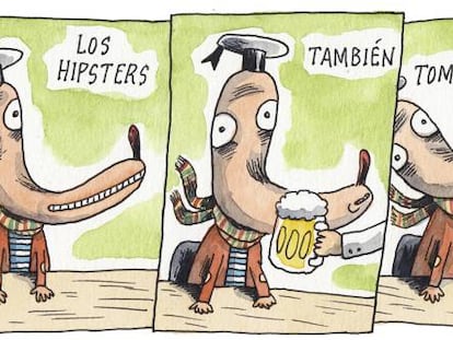 Los ‘hipters’ también toman cerveza