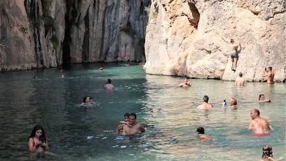 Fuente de los Baños, en Montanejos (Castellón).