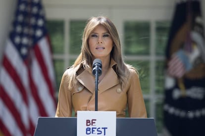 Melania Trump, el pasado 7 de mayo en la Casa Blanca