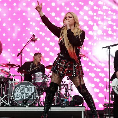 Avril Lavigne, en Glastonbury. 