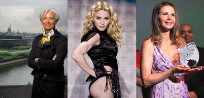 Lagarde, Madonna, Abril. Tres ejemplos, según Hakim, de mujeres con un alto capital erótico.