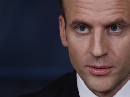 El presidente franc&eacute;s, Emmanuel Macron