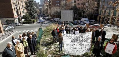 Algunos de los afectados por la estafa.