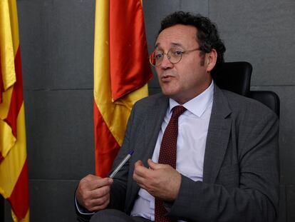 El fiscal general del Estado, Álvaro García Ortiz, en febrero en Barcelona.