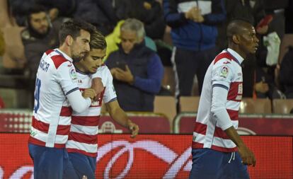 Pereira celebra su gol.