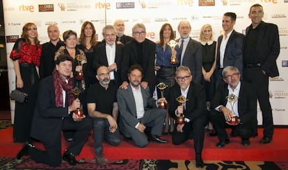 El equipo de la serie 'Isabel', ganadora de ocho premios Iris.