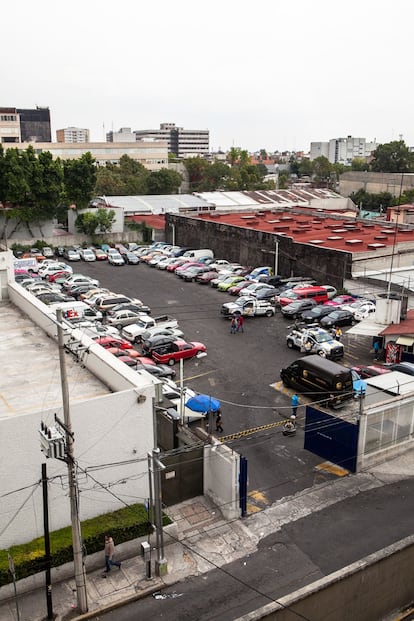 Vista actual del lugar donde se encontraba el edificio con talleres ilegales de costura.