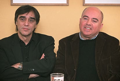Agustín Díaz Yanes y Agustín Almodóvar, ayer en Madrid.