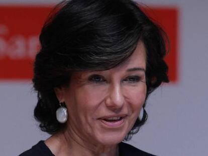 La presidenta de Banco Santander, Ana Botín