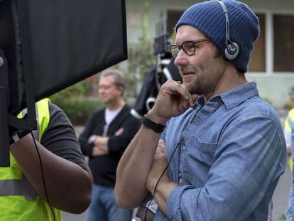 Joel Edgerton, durantel el rodaje de 'El regalo'.
