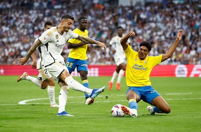 Joselu marca el segundo del Real Madrid.