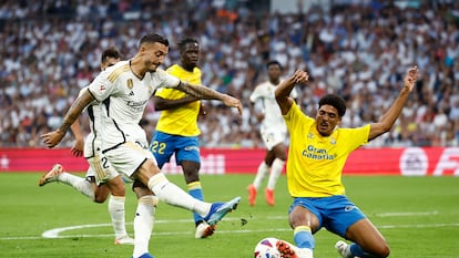 Joselu marca el segundo del Real Madrid.