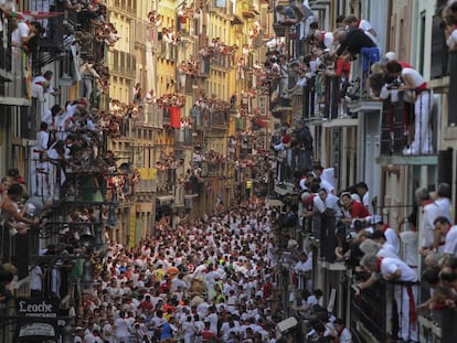 Encierro de San Fermín, en 2013.