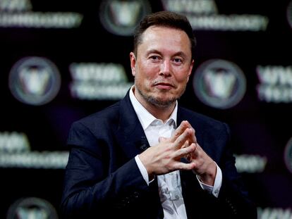 Elon Musk, propietario de X, en una conferencia en París, Francia, el pasado junio.