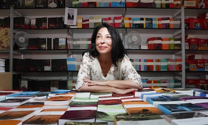 Belén Rubiano, la semana pasada en un estand de la feria del Libro del Madrid.