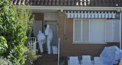 The house in Guadalajara where the four bodies were found.