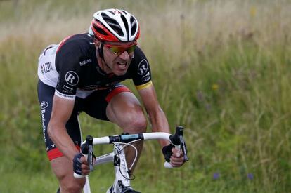 Jens Voigt, durante un tramo de la séptima etapa del Tour.