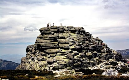 One of the Siete Picos (Seven Peaks), in the Sierra de Guadarrama in Madrid.