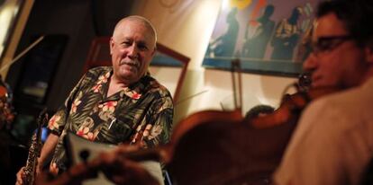 Paquito D'Rivera en un momento de su actuación con el Quinteto Cimarrón en el Café Central