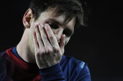Messi, durante el partido contra el PSG.