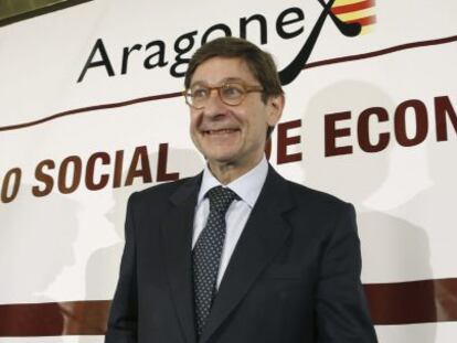 El presidente de Bankia, Jos&eacute; Ignacio Goirigolzarri, durante su participaci&oacute;n en el Foro Aragonex.