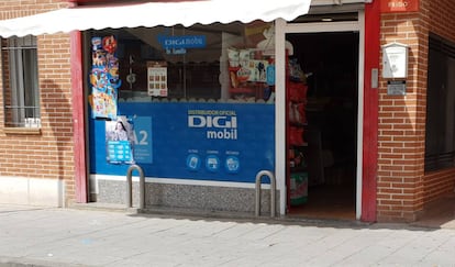Una tienda de distribución de Digi Mobil 