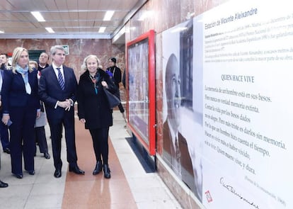 Ángel Garrido, durante una visita en las instalaciones del Metro.