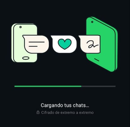 Transferir chat en la aplicación WhatsApp