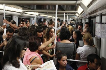 El metro de Barcelona en una imatge d'arxiu.