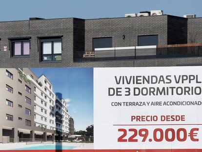 Promoción de viviendas a la venta en Madrid, esta semana.