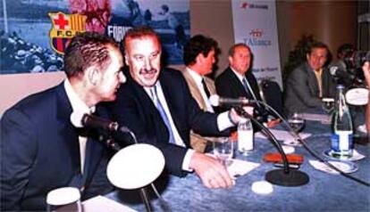 De izquierda a derecha, Víctor Fernández, Del Bosque, Capello, Rexach y Víctor Muñoz.