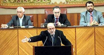 José Caballos, ayer, en el Parlamento de Andalucía.