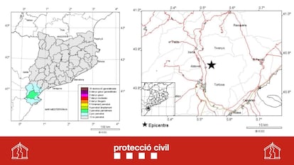 Los habitantes de la zona han percibido en diferentes grados el terremoto que ha sacudido la madrugada de este martes la comarca del Baix Ebre (Tarragona).