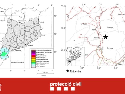 Los habitantes de la zona han percibido en diferentes grados el terremoto que ha sacudido la madrugada de este martes la comarca del Baix Ebre (Tarragona).