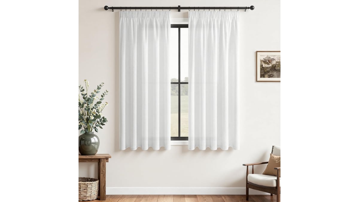 Cortinas de lino.