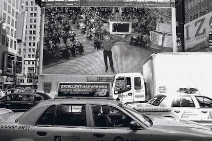 Al menos en Times Square, el corazón de Nueva York. Como aquel 11 de septiembre de 2001, repleta de publicidad y de tráfico.