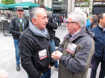 Los secretarios generales de UGT y CC OO.