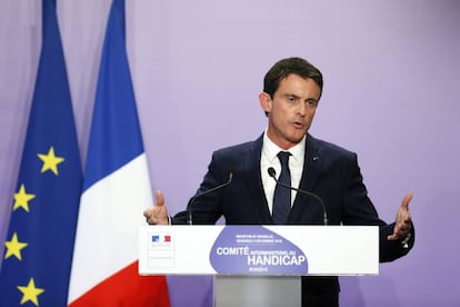 El primer ministre Manuel Valls el dia 2 a Nancy.