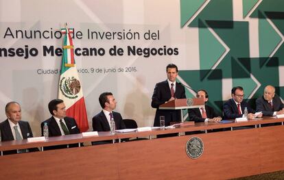 Pe&ntilde;a Nieto ante el Consejo Mexicano de Negocios 