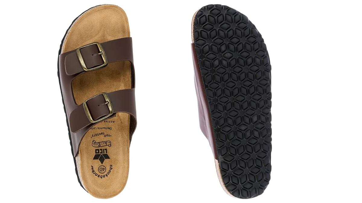 Las sandalias de hombre con doble hebilla ofrecen una ajuste superior.