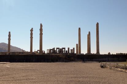 Ruinas de Persépolis, a unos 70 kilómetros de Shiraz. Esta antigua ciudad fue la capital del imperio Persa durante la época aqueménida.