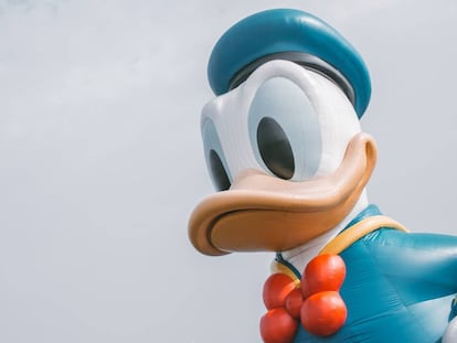 Una fotografía del Pato Donald en Walt Disney World