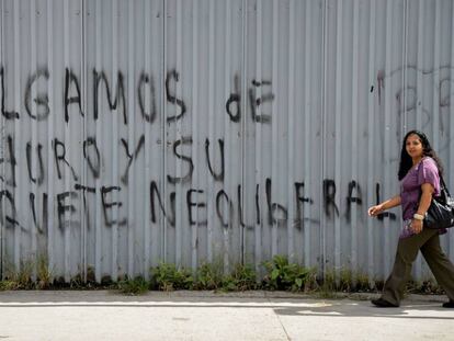 Pintada en una calle de Caracas, este 13 de septiembre.